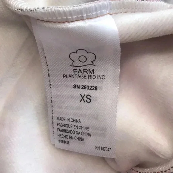 Farm Rio Hidden Animal Sweatshirt multi color oversized style XS New with tags - Picture 8 of 11